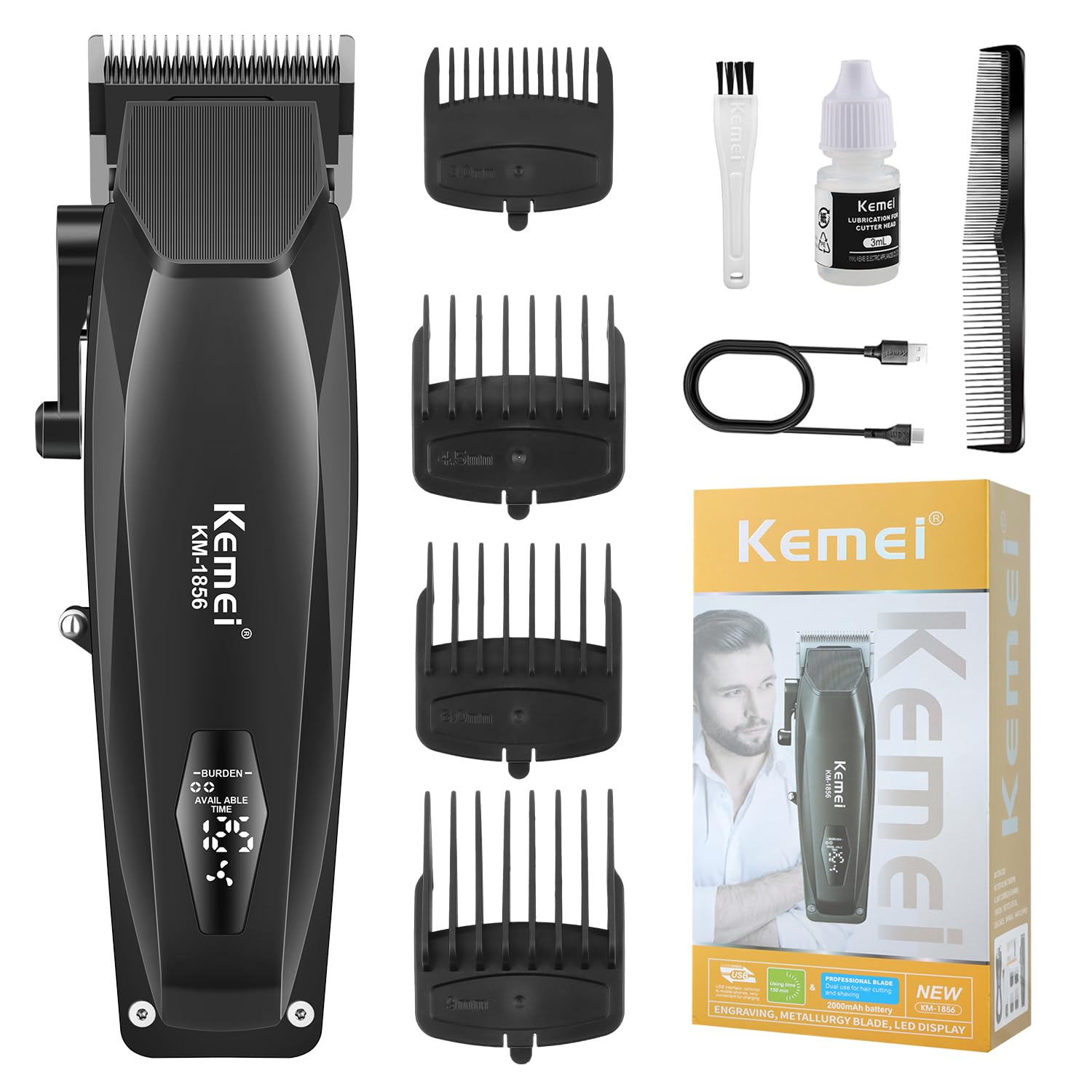 Amazon.co.jp: KEMEI KM-1856 プロフェッショナルバリカン 男性用